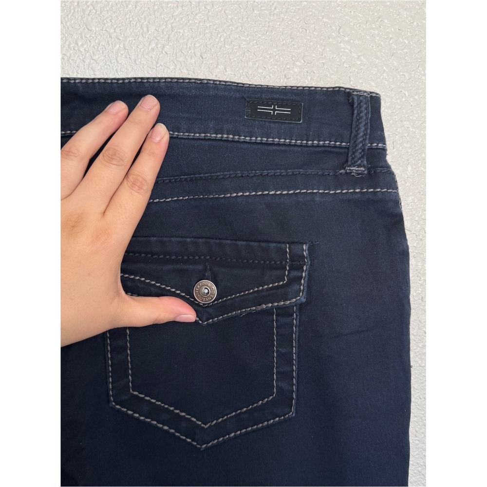 Liverpool 14x32 Rita Bootcut Jeans Dark Wash Handsand Flap Pockets - Picture 7 of 10